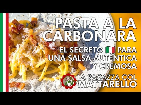Pasta a la carbonara ~ Primeros Recetas  ~ La ragazza col mattarello