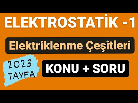 ELEKTROSTATİK -1 | ELEKTRİKLENME ÇEŞİTLERİ | TYT FİZİK | 9.SINIF