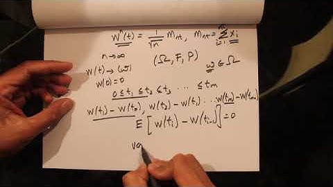 210(a) - Brownian Motion and its Distribution