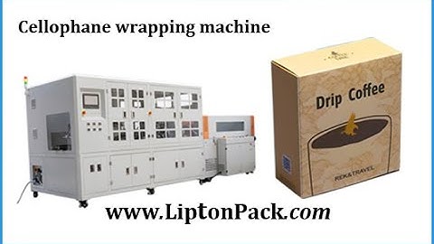 Carton box shrink wrapping machine video