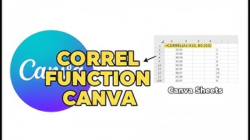 How to Use CORREL Function in Canva Sheets