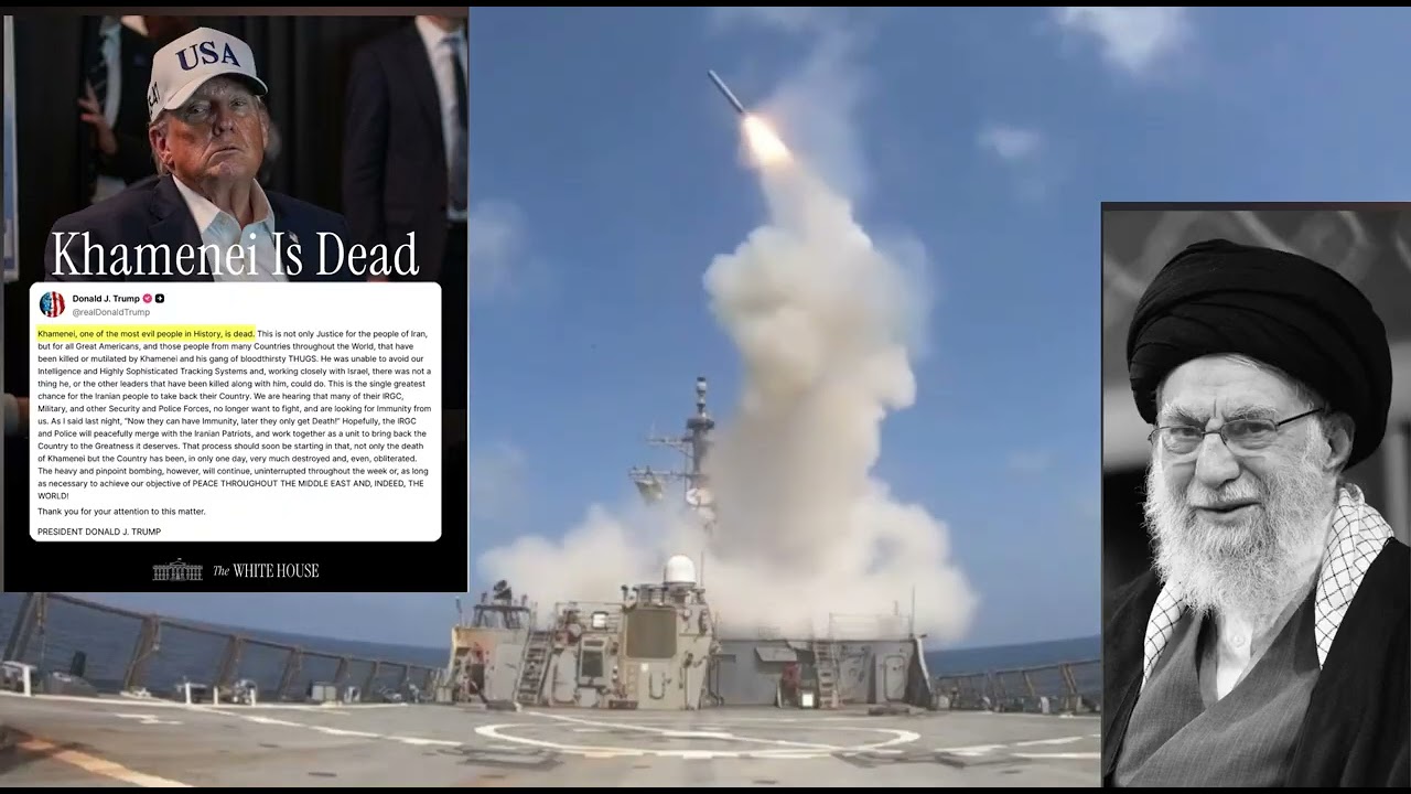 លោក ដូណាល់ ត្រាំ ប្រកាសពីមរណភាពរបស់មេដឹកនាំកំពូលអ៉ីរ៉ង់ ខណៈប្រតិបត្តិការយោធាបន្តវាយប្រហារចំគោលដៅ!