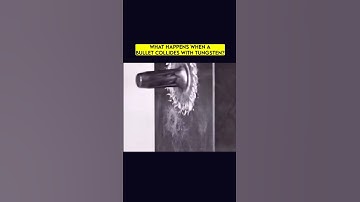 Thumbnail of Bullet collides with tungsten. #shorts #physics