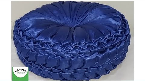 cushion cover tutorials/heart shaped pattern/Canadian smocking round pillows/diycsei73