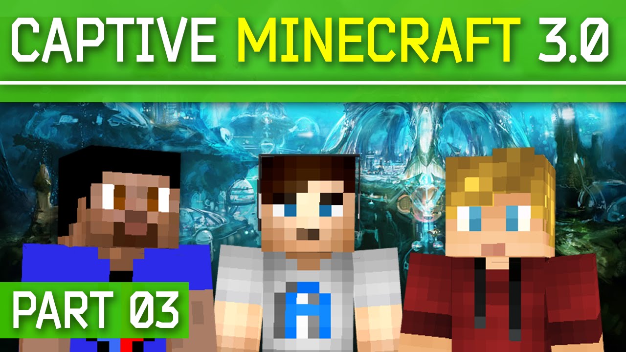 Minecraft CAPTIVE Minecraft 3.0 Rise of Atlantis #3 with Vikkstar, Ali A & CraftBattleDuty