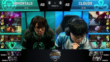 IMT vs C9 Game 1 - NA LCS Spring 2017 W2D2 - Immortals vs Cloud 9