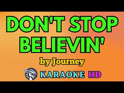 Miniatura del vídeo de Don't Stop Believin' KARAOKE by Journey 4K HD @samsonites