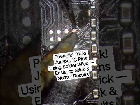 Trik Ampuh! Jumper Kaki IC Pakai Solder Wick — Lebih Mudah Nempel & Rapi