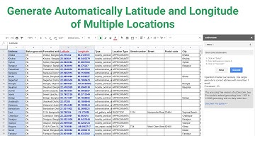 How to Generate Automatically Latitude and Longitude of Multiple Locations