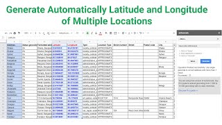 How to Generate Automatically Latitude and Longitude of Multiple Locations screenshot 4