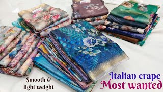 💖🤔ஏன் இந்த italin crapeக்கு இவ்ளோ மவுசு?| வாங்க பாப்போம் 🤩💞| 3/10/26 | catalogue sarees collection  screenshot 3