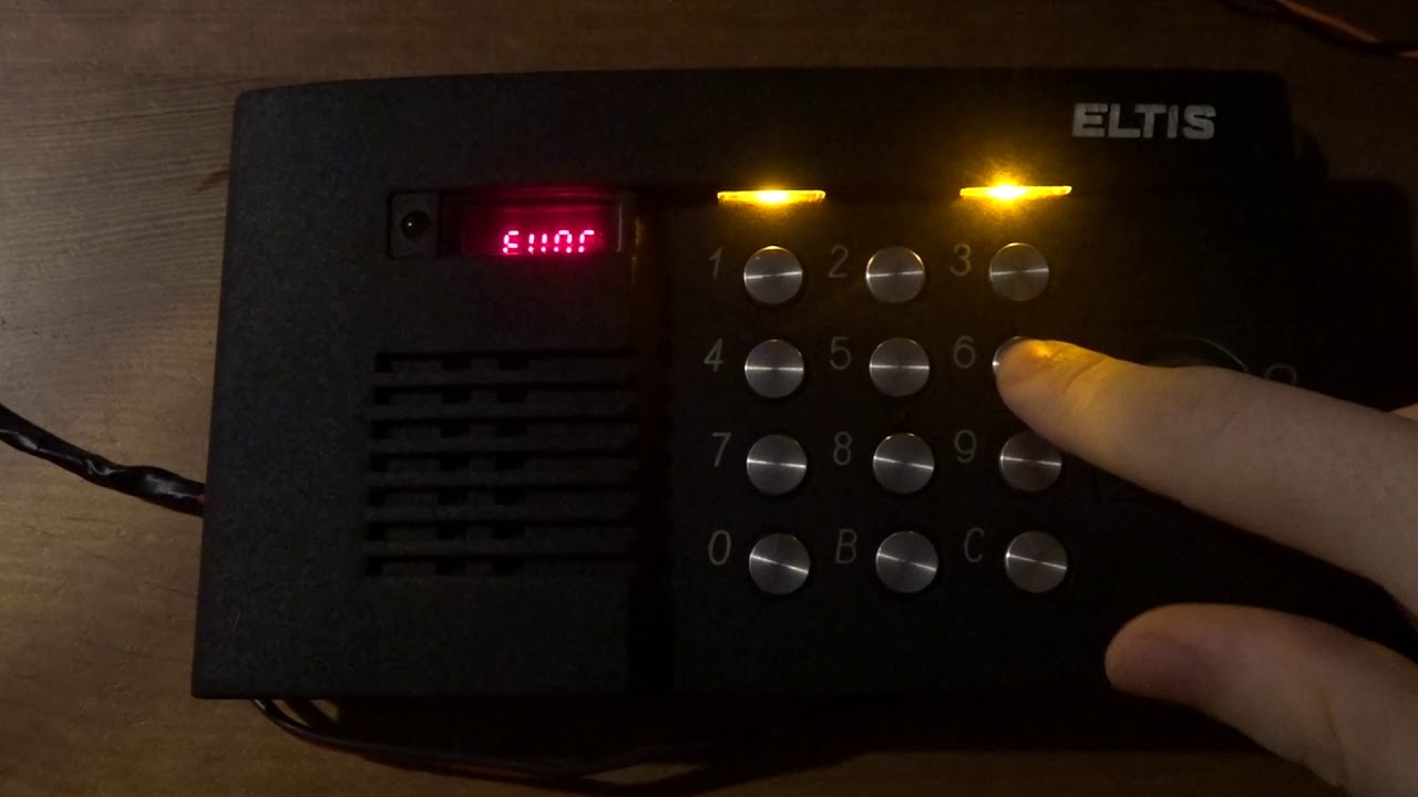 Домофон Eltis ЦП100ТМ-8: Откл/Вкл индивидуальных кодов - YouTube