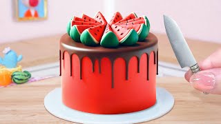 So Fresh Miniature Watermelon Cake Ideas | ASMR Tiny Watermelon Recipe | Tiny Rainbows