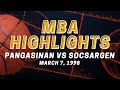 Mba highlights march 7 1998   pangasinan vs socsargen  flashback friday