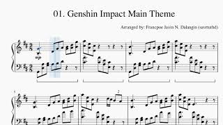 Genshin Impact Main Theme | Piano Sheet Music