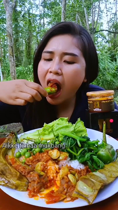 MENU SUNDA , SAMBAL PETE LALAPAN MENTAH#mukbangsunda#aikketinhaa#lalapanmentah