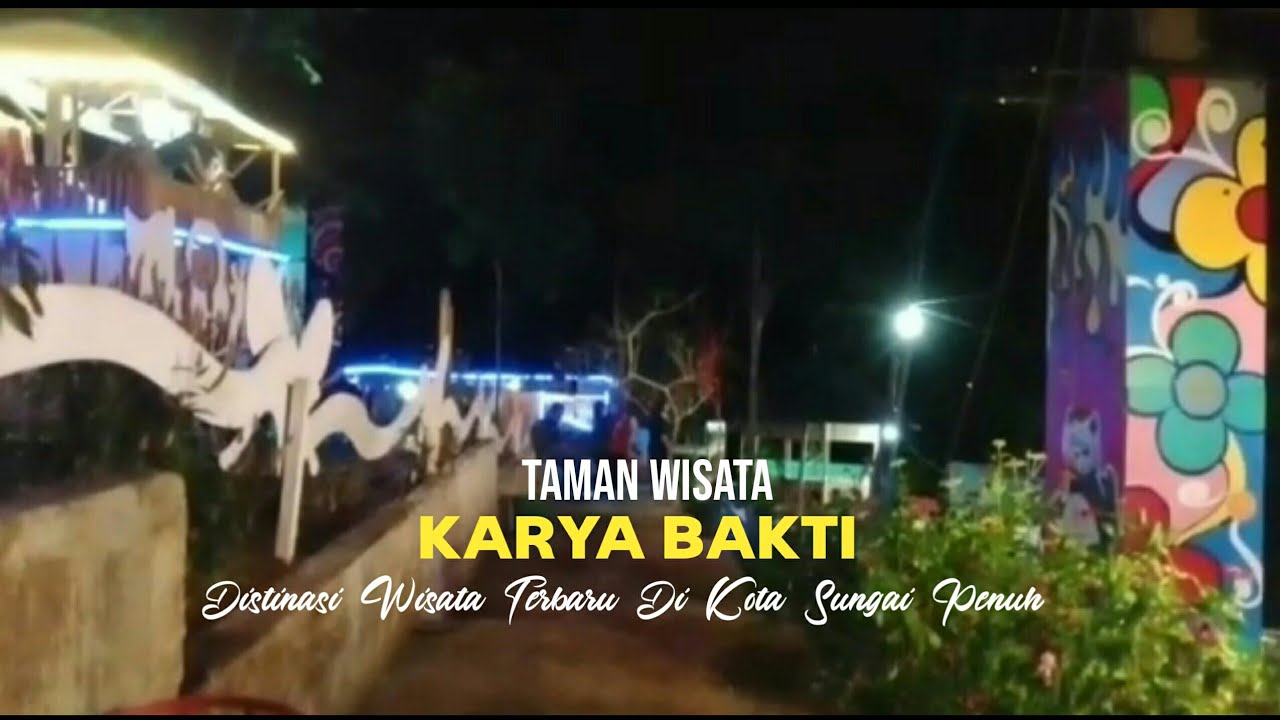 Suasana Malam di tempat wisata Karya Bakti, woow mantap