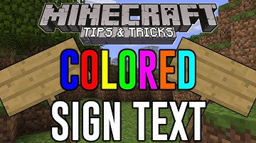 How To Put Color Text On A Sign In Minecraft Xbox One Edition