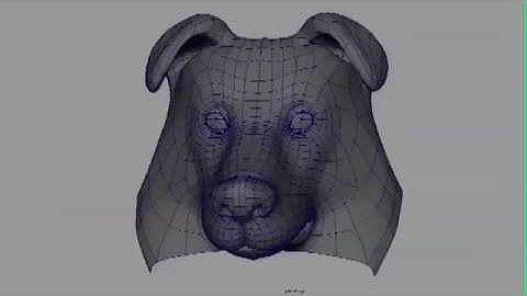 Modeling a Dog Face in Maya (pt3)