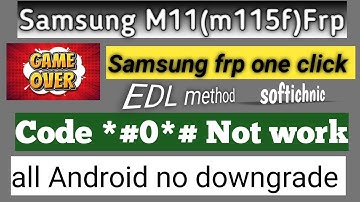 Samsung M11 (m115f) frp unlock tool one click