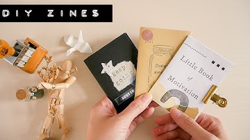 ✿ 3 Simple DIY Zines Tutorial | Stay Home Craft Project (Free Template)