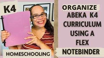 ORGANIZE ABEKA K4 CURRICULUM with the BINDER SYSTEM