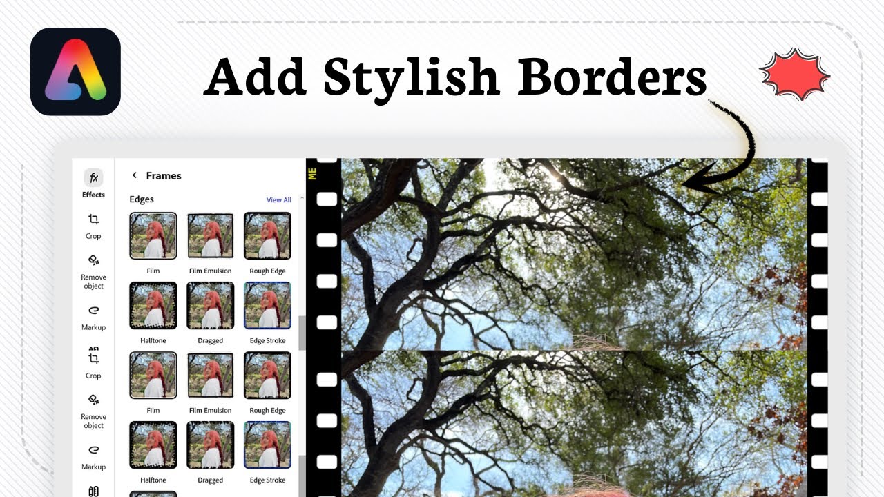 How to add frames to a design in Adobe Express - YouTube