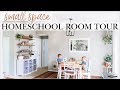 SMALL Homeschool Room Tour 2019/2020 | MINIMAL + PRACTICAL SPACE FOR PRESCHOOL/KINDERGARTEN AT HOME!