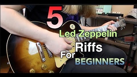 5 Led Zeppelin Riffs Perfect For Beginners ( With Tabs)