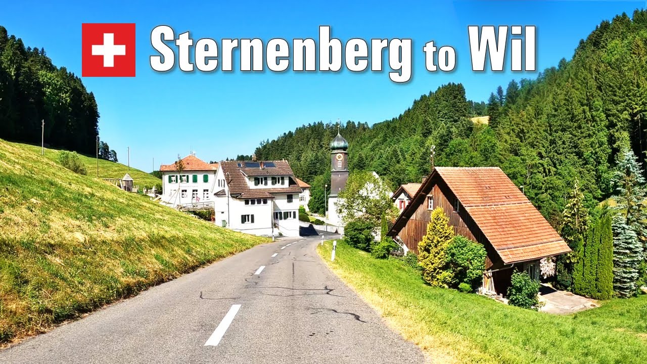 Road Trip from Sternenberg to Wil • Driving in Switzerland 🇨🇭 [4K]