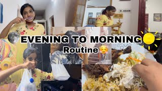 My 🌝 Evening To 🌤️Morning #Routine I Malayalam #backtoschool #dayinmylife #thumbithequeen