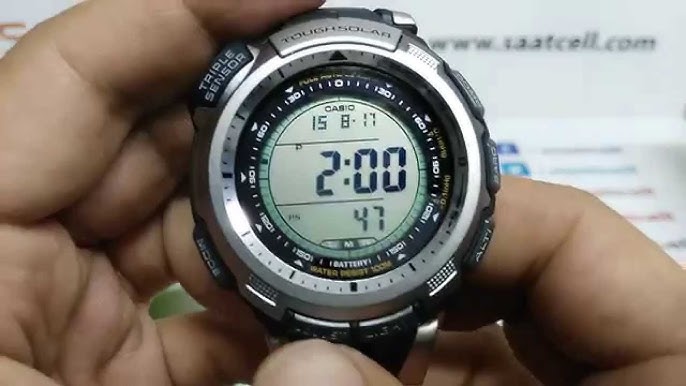 Casio Protrek Solar Power Watch PRG-110-1V - YouTube
