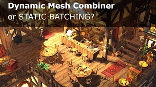 Dynamic Mesh Combiner VS static batching #unity #asset #gamedev #3d #lowpoly