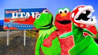 Elmo and Kermit The Frog MAKE a NEW FRIEND in UTAH!