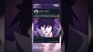 Naruto Vs Sasuke Final Valley