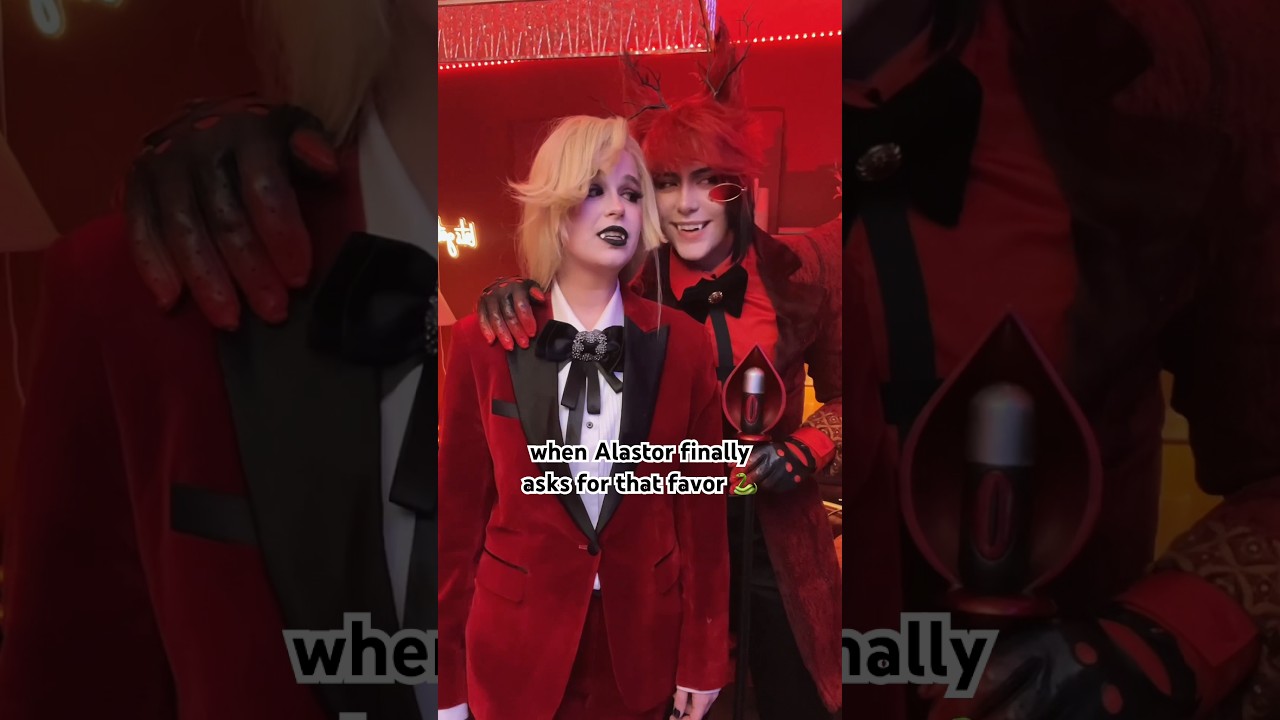 Alastor’s master plan??? 🙀 #hazbinhotel #cosplay #alastor #charliemorningstar