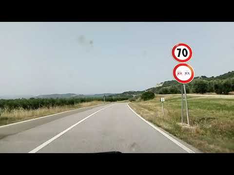 Driving from near Policoro to Noepoli (Basilicata - Italy)