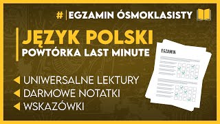 POLSKI - To musisz powtórzyć! - Egzamin Ósmoklasisty 2024