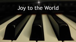 Joy to the World - Christmas piano instrumental with lyrics chords