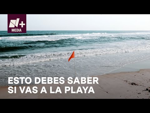 Video: Banderas de advertencia en la playa: Manténgase seguro en la playa en México