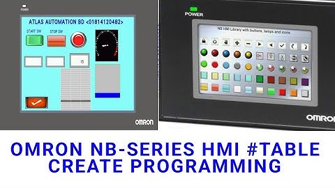 OMRON NB-SERIES HMI #TABLE CREATE PROGRAMMING