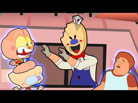 Mongo e Drongo e o Sorveteiro do Mal - Ice Scream - paródia do jogo Ice Scream em desenho animado
