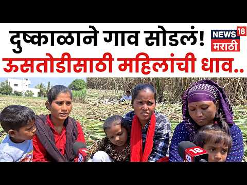 Dharashiv Drought | दुष्काळामुळे ऊसतोडीसाठी महिलांची संख्या वाढली! संसार कसा चालवायचा? | N18V