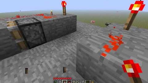 Minecraft - Redstone T-Flip Flop (Pistons) Tutorial