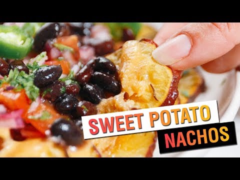 Sweet Potato Nachos | Vegetarian Recipe