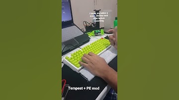 Trying out Tempest tape and PE mod on my budget keyboard