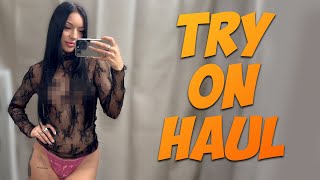 [4K] Transparent Clothes Haul with Katya | See through clothes | Try On