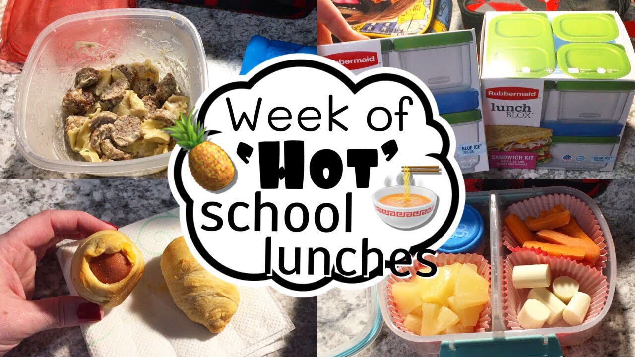 Week Of School Lunches // Hot Lunches // Lunch Box Ideas // School
