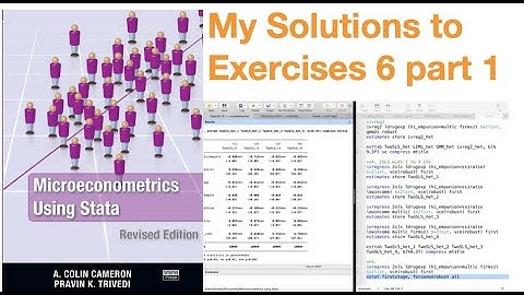 Microeconometrics using Stata: Solutions to Exercises 6 part 1