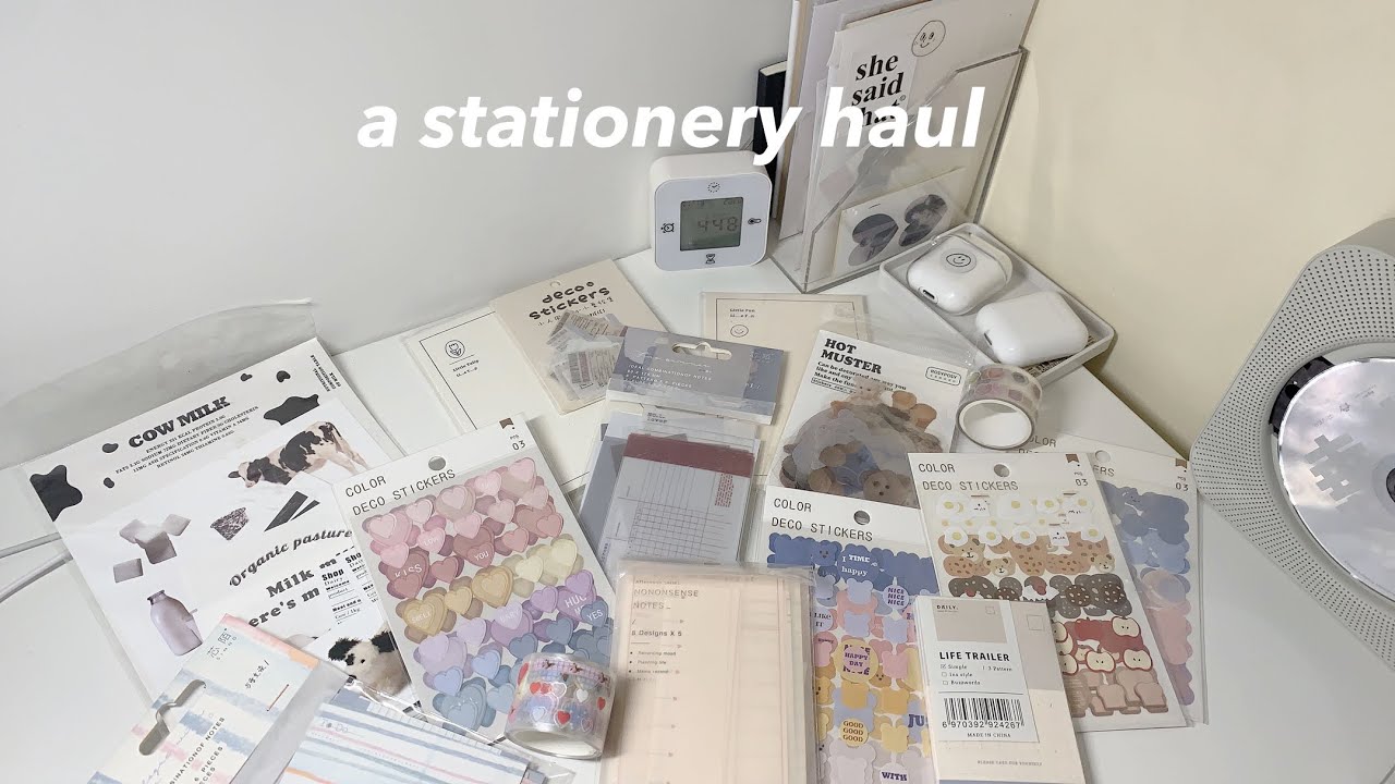 aesthetic back to school stationery haul ✨🖋 school stationery